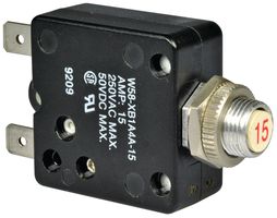CIRCUIT BREAKER 10 AMP PUSHBUTTON THERMAL RESET SWITCH W58 STYLE