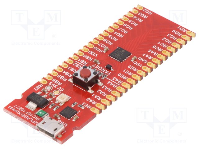 DM164142 mplabxpress PIC16F18877 Board