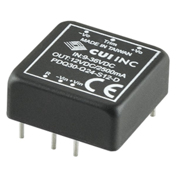 【6個】CUI, PQA30-D24-S12-D,DC/DCコンバータ PDQ30-Q24-S12-D CUI Inc - Voltage Regulators - Switching
