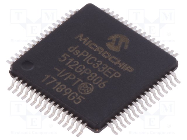 Microchip DSPIC33EP512GP806-I/PT TQFP64_10x10MC_MCH