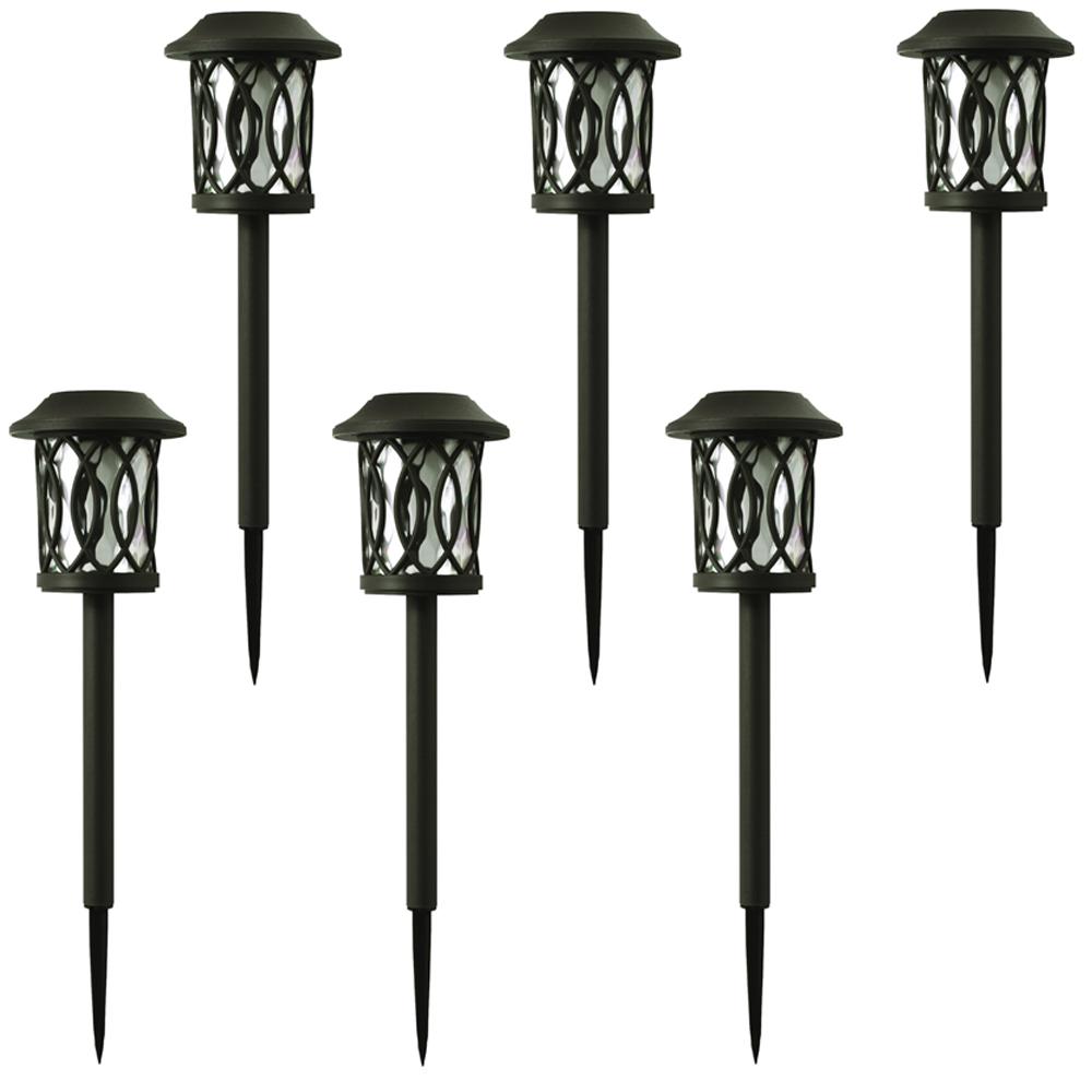 Hampton Bay Black Outdoor Led Landscape Path Light Set With Outdoor Led Landscape Path Light Set