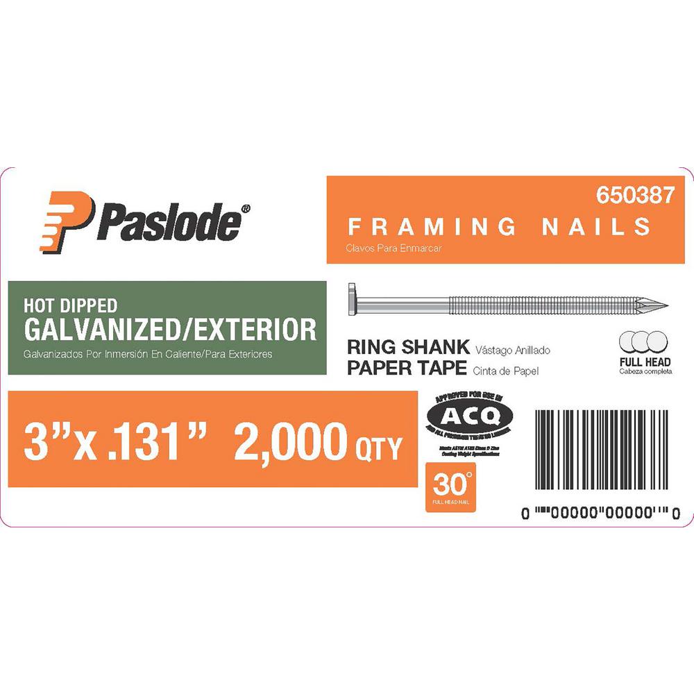 paslode ring shank framing nails
