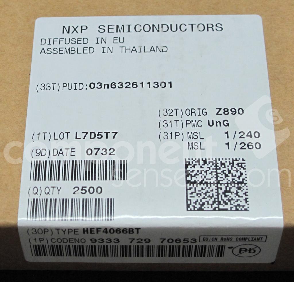 HEF4066BT NXP Semiconductors - Datasheet PDF & Technical Specs