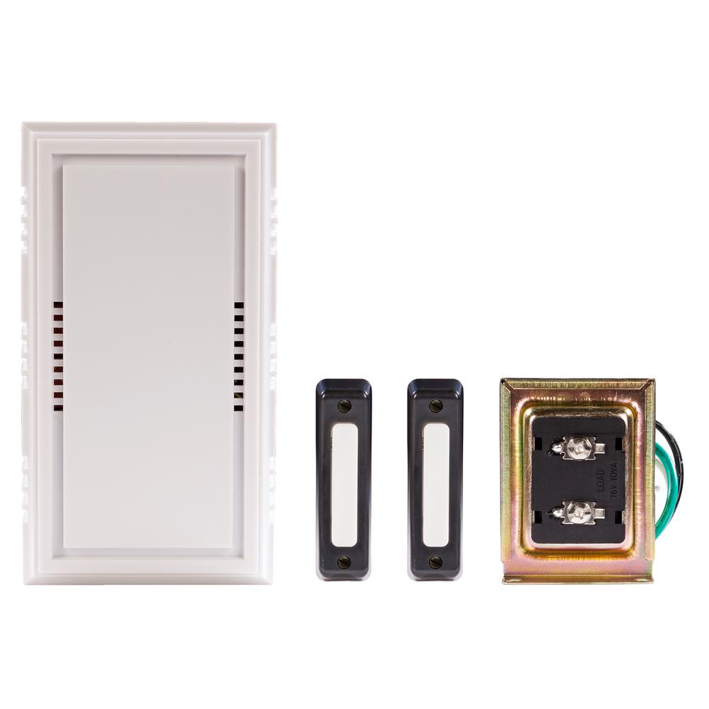 Hampton Bay Wired Door Chime in White