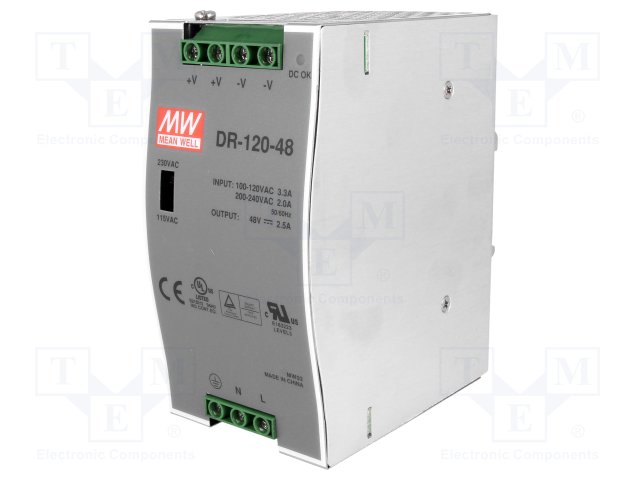 DR-120-48 Mean Well - Datasheet PDF & Technical Specs