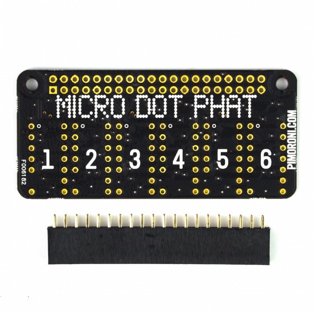 PIM186 Micro Dot Phat Pimoroni Full Kit Red
