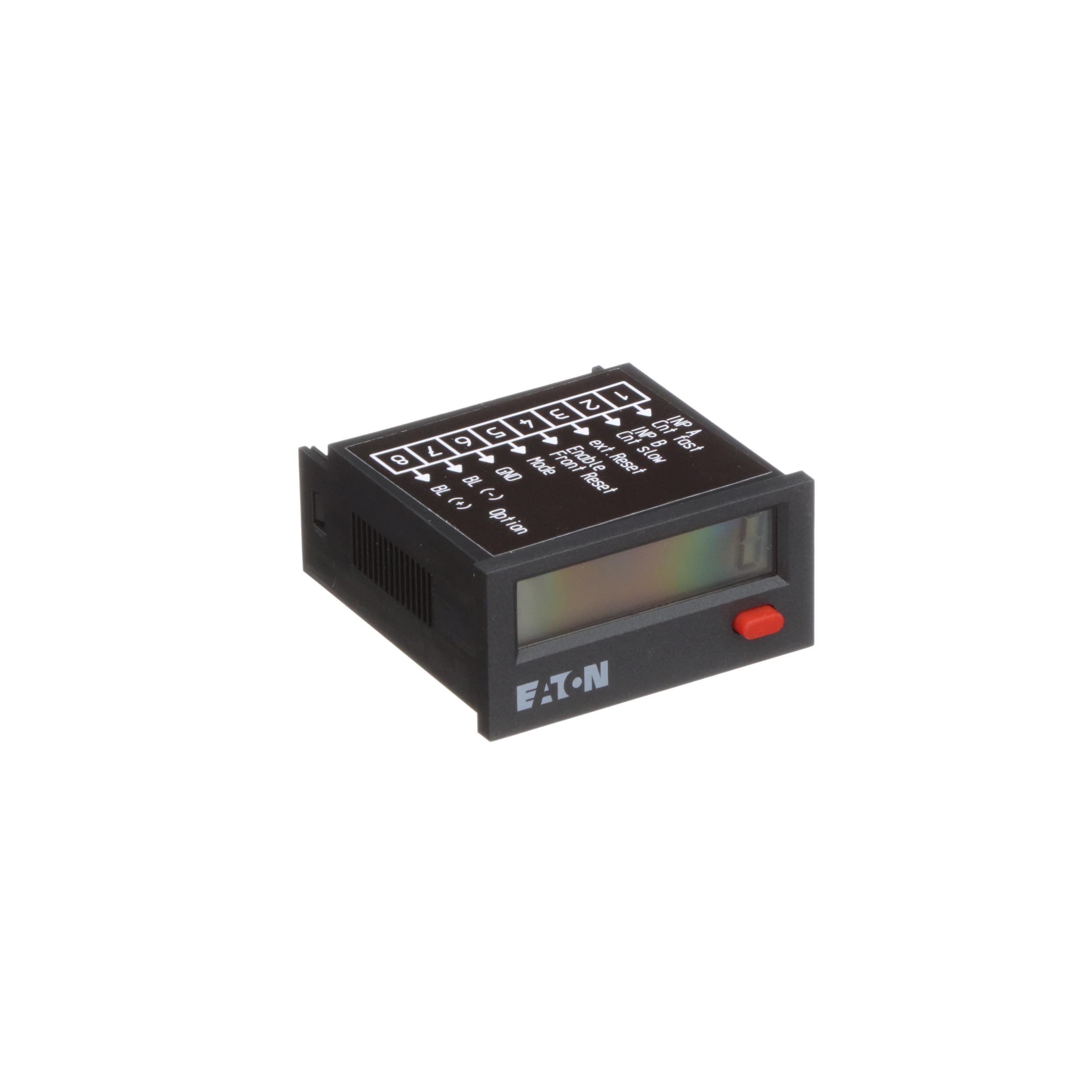 Eaton Control Automation E5-024-C0400 TOTALIZER; 8-DIGIT LCD TOTALIZER; BATTERY POWERED 24X48MM Eaton Control Automation E5-024-C0400 TOTALIZER; 8-DIGIT LCD TOTALIZER; BATTERY POWERED 24X48MM