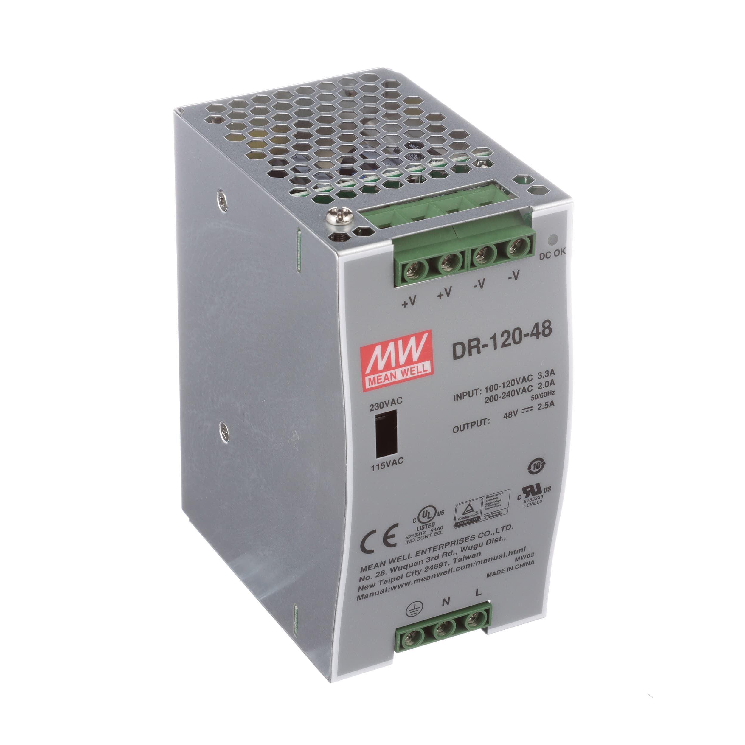 DR-120-48 Mean Well - Datasheet PDF & Technical Specs