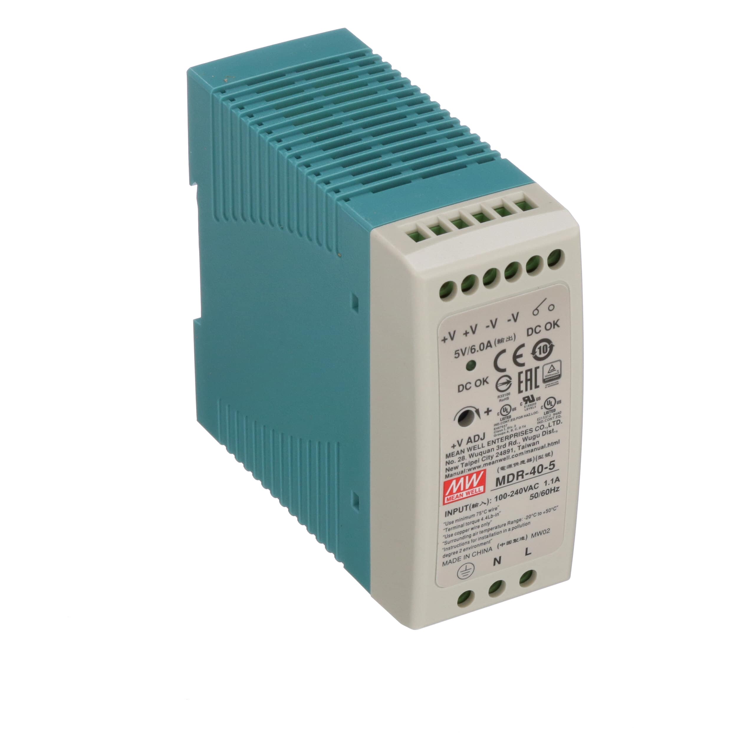 MEAN WELL MDR-40-5 Hutschienennetzteil 30W 5V 6A Alimentation à Découpage Slim