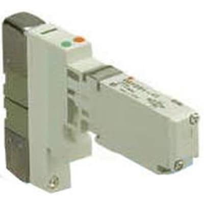 VALVE; 5 PORT; SOLENOID; EXHAUST CTR; 24VDC; BASE MOUNTED; COM; RUBBER SEAL