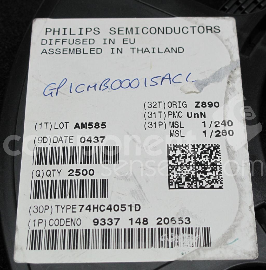 74HC4051D NXP Semiconductors - Datasheet PDF & Technical Specs