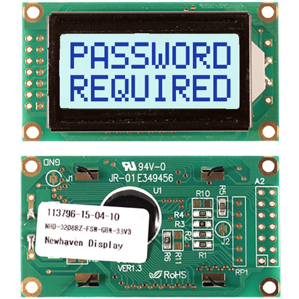 NHD-0208BZ-FSW-GBW-33V3 | Newhaven Display