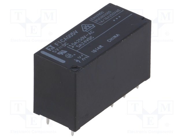 Fujitsu Print-Relais FTR-F1CA005V 5V DC 2xUM 5A 47R Power Relay 855148 Fujitsu Print-Relais FTR-F1CA005V 5V DC 2xUM 5A 47R Power Relay 855148