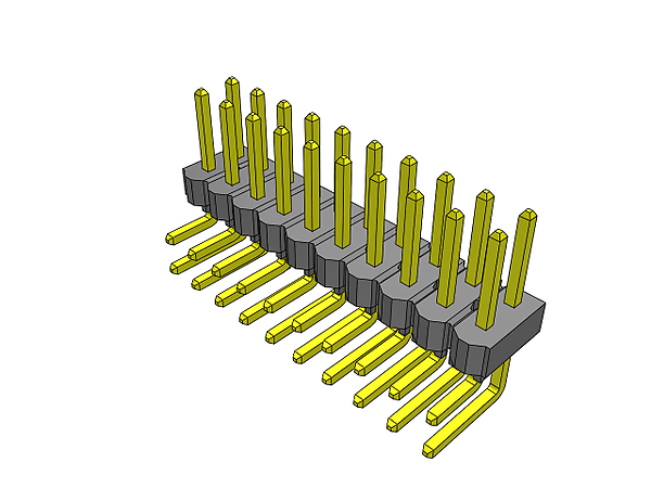 Pin Header AMPHENOL ICC Wire-to-Board 2 Rows 26 Contacts Through Hole FCI Quickie Series 2.54 mm 65823-073 Pin Header AMPHENOL ICC Wire-to-Board 2 Rows 26 Contacts Through Hole FCI Quickie Series 2.54 mm 65823-073