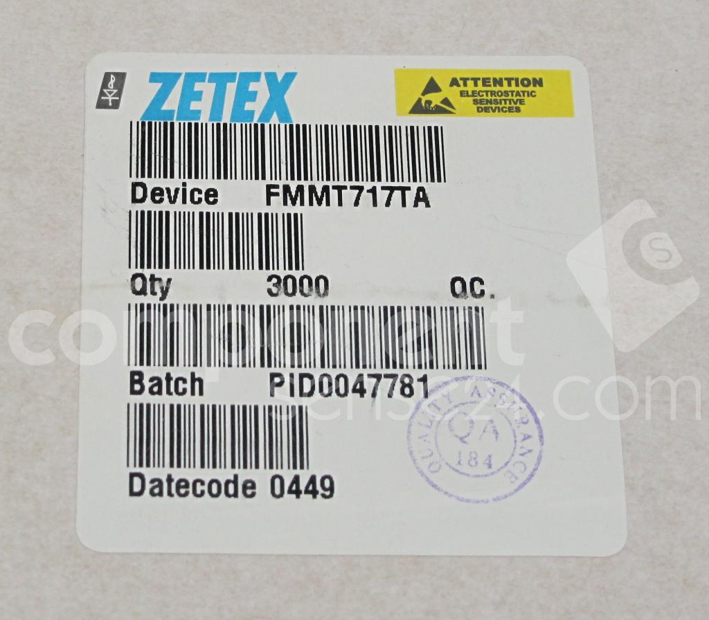 FMMT717TA Diodes Inc. Datasheet PDF & Technical Specs