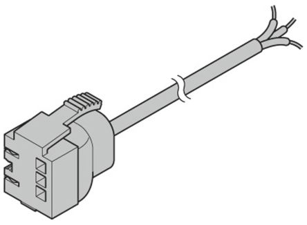 Panasony™ C100 C105 Locking IEC C13 Field-Term Connector, Right Angle