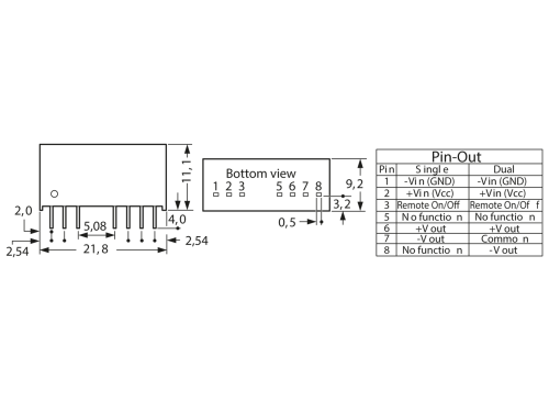 TMR 3-2411WI Traco Power - Datasheet PDF & Technical Specs