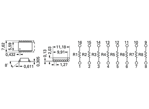4816P-1-470LF Bourns - Datasheet PDF & Technical Specs