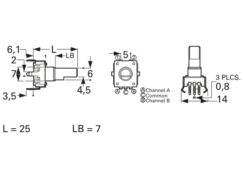 Common Sense (12\" Single 4枚セット) PEC11R-4015F-S0024 Bourns | Mouser
