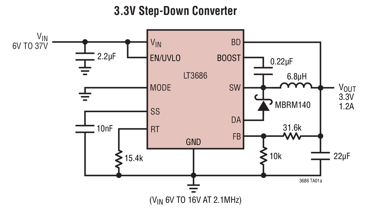LT3686IDD#TRPBF | Analog Devices
