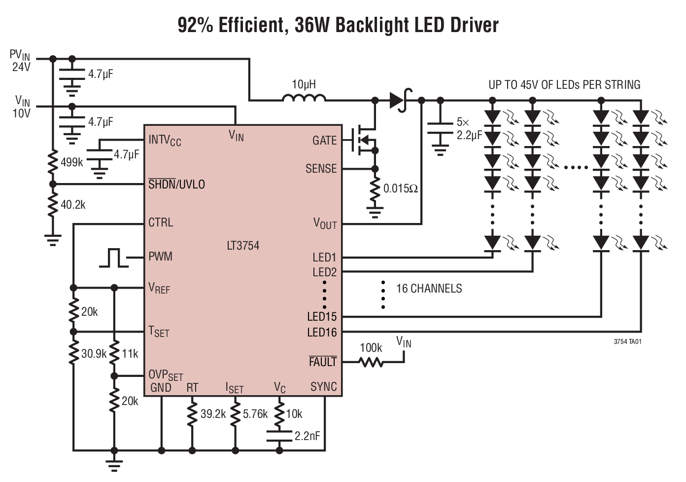 LT3754IUH#TRPBF | Analog Devices