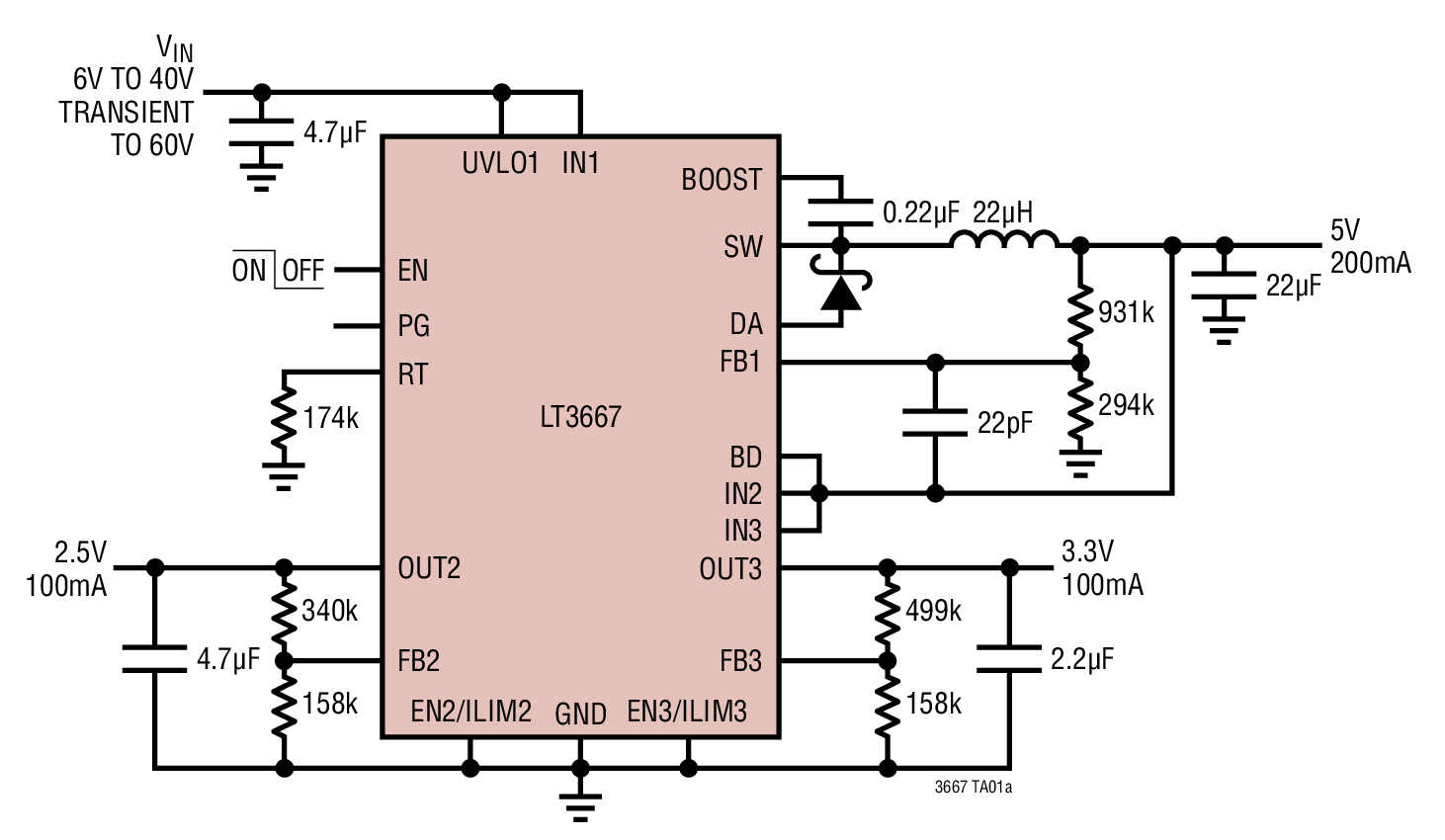 LT3667IUDD#PBF | Analog Devices