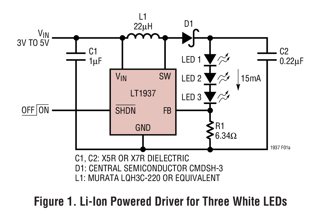 LT1937ESC6#TRPBF | Analog Devices