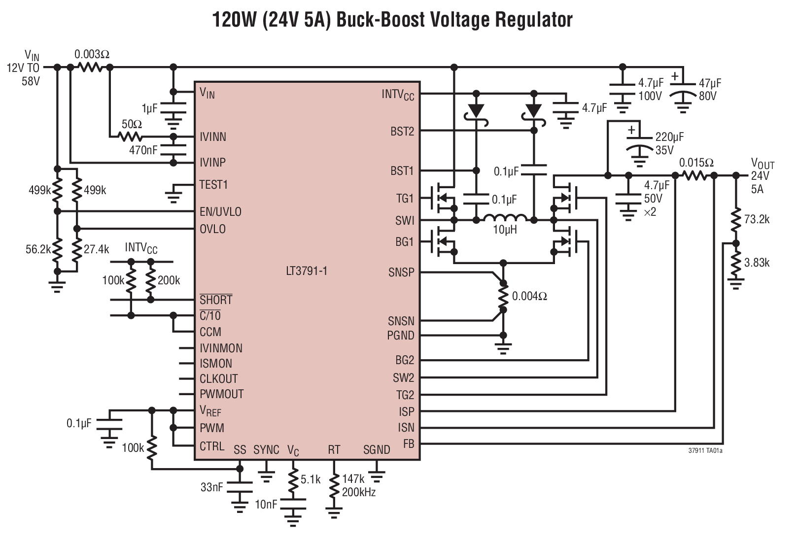 LT3791HFE-1#PBF | Analog Devices