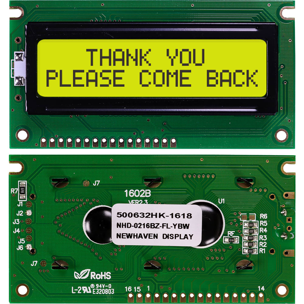 NHD-0216BZ-FL-YBW | Newhaven Display