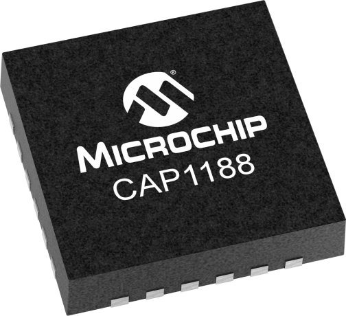 Microchip CAP1188-1-CP-TR QFN24_4X4MC_MCH