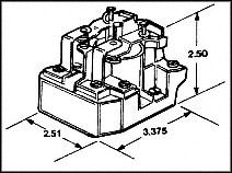 mm Power Relay Electromechanical Relay 24VAC 12Ohm 25A DPDT 85.73x63.8x63.5 2-1393127-9
