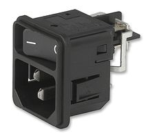 6100.4310 SCHURTER, IEC Power Connector, IEC C14 Inlet, 15 A, 250 VAC