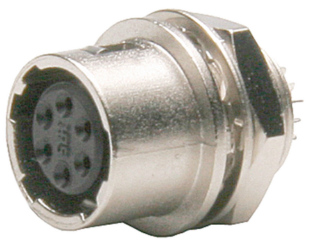 HR10-7R-6S 6Pole Straight Panel Mount Circular Connector 73