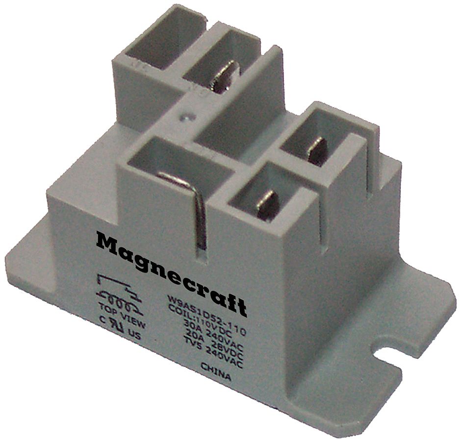 SCHNEIDER ELECTRIC Enclosed Power Relay,4 Pin,24VDC,SPST-NO 9AS1D52-24