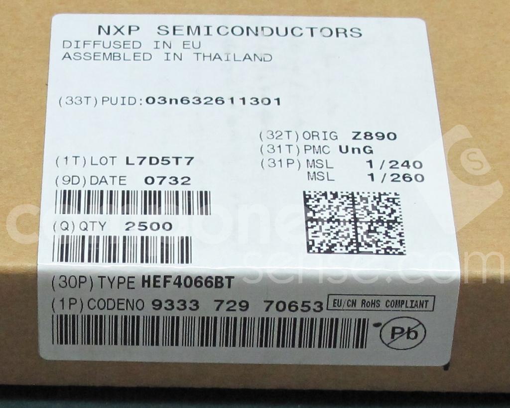 HEF4066BT NXP Semiconductors - Datasheet PDF & Technical Specs