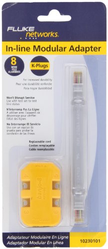 Fluke Networks 10230101 8-Wire In-Line Modular Adapter with K-Plug Fluke Networks 10230101 8-Wire In-Line Modular Adapter with K-Plug