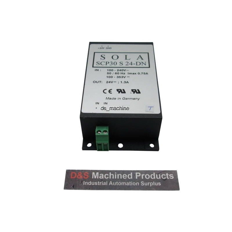 Sola/Hevi-Duty SCP30S24-DN DC電源 24V 1.3A 50/60Hz Sola⁄Hevi-Duty SCP30S24-DN DC Power Supply, 24 VDC, 1.3 Amp, 50⁄60