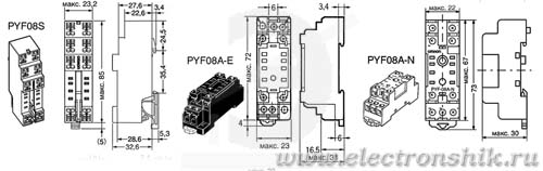 PYF08A-E Omron - Datasheet PDF & Technical Specs