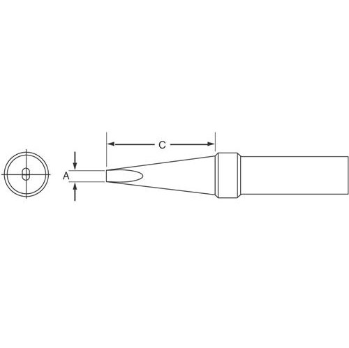 4.7mm for EC1201A//PES51 Weller ETD ET Series Screwdriver Solder Tip