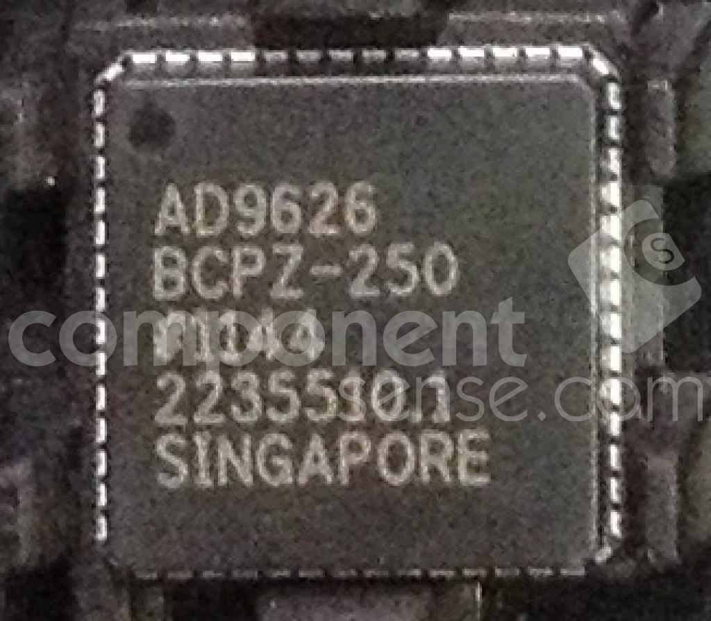 AD9626BCPZRL7-250 Analog Devices - Datasheet PDF & Technical Specs