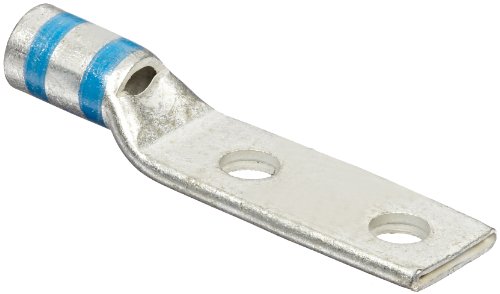 Panduit LCDX6-10A-L Flex Conductor Copper Compression Lug .63-Inch Hole Spacing #10 Stud 2 Hole #6 AWG Flex