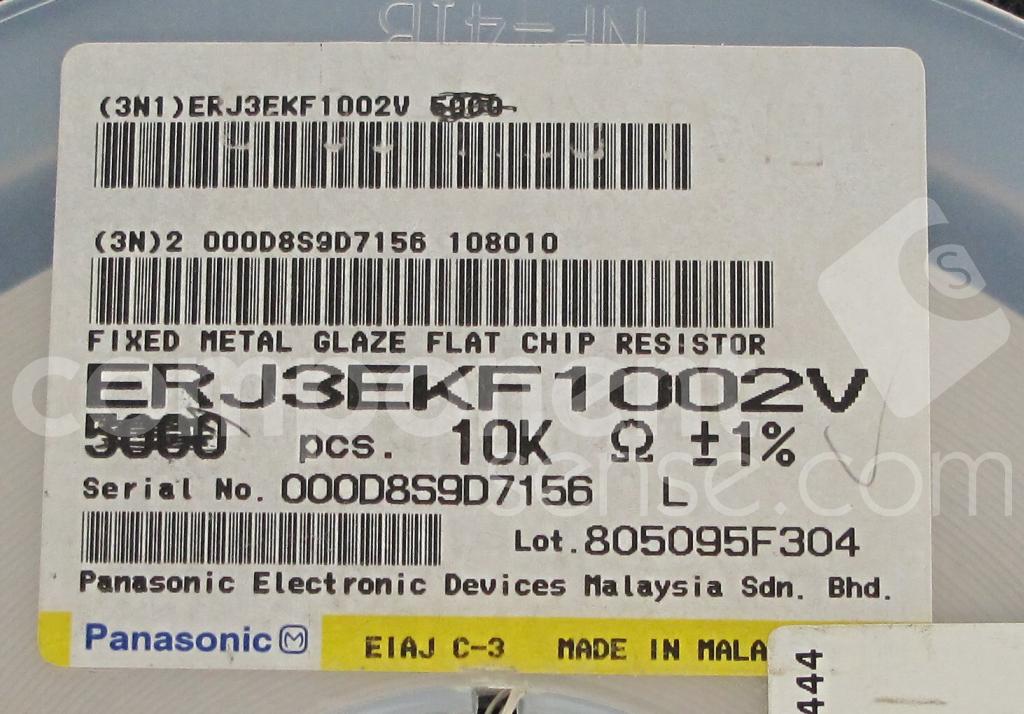 ERJ-3EKF1002V Panasonic - Datasheet PDF & Technical Specs