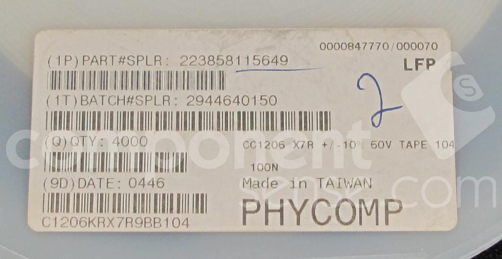 Yageo / Phycomp - C1206KRX7R9BB104