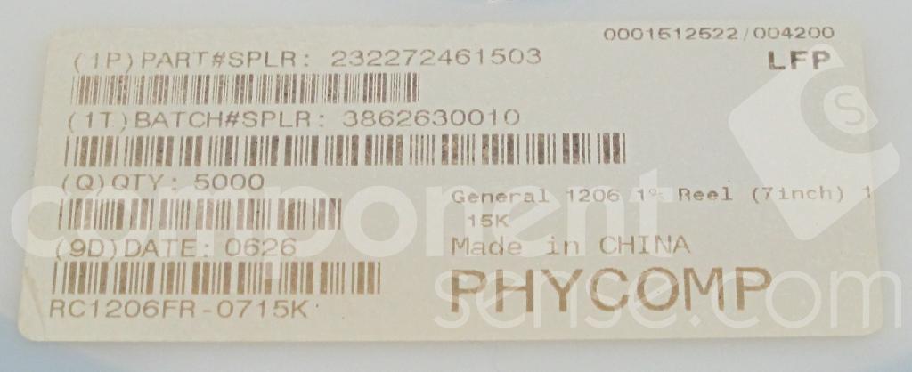 Yageo / Phycomp - 2322-724-61503