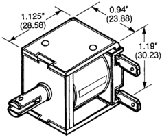 GUARDIAN ELECTRIC 28-C-12D SOLENOID CONTINUOUS PULL BOX FRAME