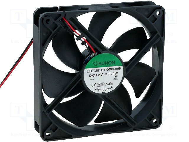 Ball ebm-papst 4312NHH DC Fans Axial Fan 147CFM 119x32mm 12VDC