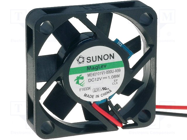 Sunon ventilator, 12V, 40x40x10 mm