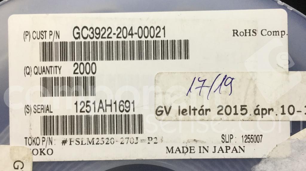 Toko - #FSLM2520-270J=P2