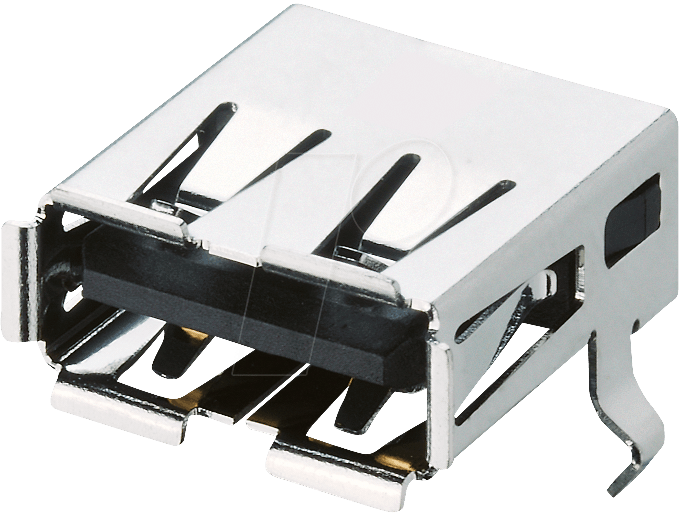 SMT RCPT USB 2.0 A LUMBERG 2410 06 Connector 4POS SMT RCPT USB 2.0 A LUMBERG 2410 06 Connector 4POS