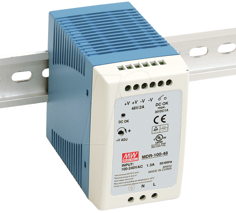 MDR-100-24 Mean Well - Datasheet PDF & Technical Specs